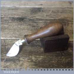 Vintage London Shoemaker’s Leatherworking Knife Beechwood Handle