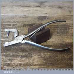 Vintage R. Timmins & Sons Leatherworking Hole Punch Pliers