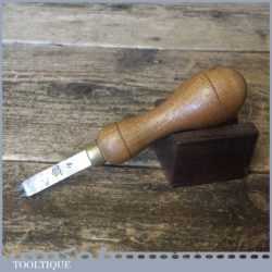 Vintage Shoemaker’s Leatherworking Stitch Pricker With Ash Handle