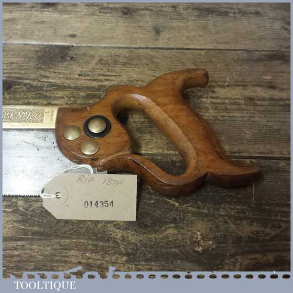 Scie à Dos W. TYZACK SONS & TURNER – Tenon, Queue D'aronde, Sheffield, Acier/bois