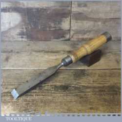 Vintage Footprint Carpenter’s 1” Heavy Duty Firmer Chisel - Sharpened Honed