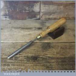 Vintage W Marples Sons Carpenter’s 3/8” Gouge Chisel - Sharpened Honed