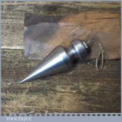 Vintage 3” Long Cast Steel Plumb Bob - Good Condition