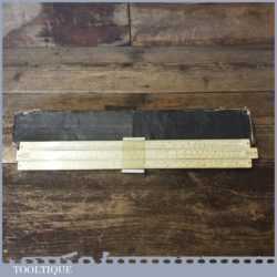 Vintage Unique Universal Slide Rule In Original Sheath - Good Condition