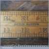 Rare Vintage 24” Lufkin Rule USA No: 7131 ½ Brass Bound Boxwood Ruler