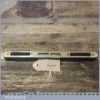 Vintage 10” Ebony Brass Spirit Level Original Clear Bubble Tube