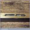Vintage 10” Ebony Brass Spirit Level Original Clear Bubble Tube