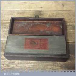 Vintage 7 ½” x 1 ¾” Turkey Natural Honing Oilstone - Original Red Label
