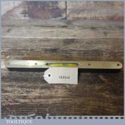 Vintage E. Preston & Sons 10” Ebony Brass Spirit Level - Green Bubble