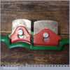 Vintage Kunz Double Cast Steel Spokeshave Flat And Round Faces