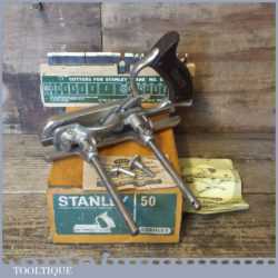 Vintage Boxed Stanley No: 50 Combination Plough Plane - Fully Refurbished