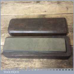 Vintage Boxed 8” x 2” Natural Dalmore Yellow Oil Stone - Ready To Use