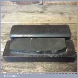 Vintage Boxed 6 ½” x 2” Natural Turkey Honing Stone - Ready To Use