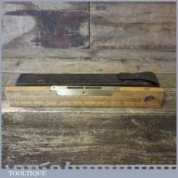 Vintage J Rabone No: 1370 Boxwood Brass 12” Spirit Level - Good Condition