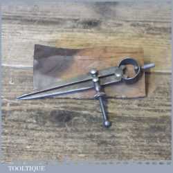 Vintage Moore & Wright 5” Steel Spring Dividers - Good Condition