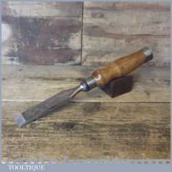 Vintage W Marples & Sons Carpenter’s 1” Heavy Duty Flat Firmer Chisel - Sharpened Honed