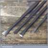 Vintage Set 4 No: Stonemason’s Sculpture’s Chisels - Good Condition