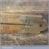 Vintage John Rabone 24” Boxwood Brass Folding Ruler - Good Condition