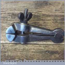 Vintage Spring Loaded Cast Steel Hand Vice Broad Arrow - Good Condition