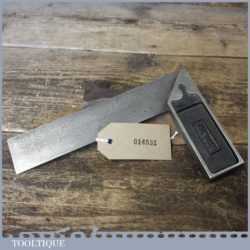 Vintage Rabone No: 1908 carpenters 6” cast steel calibrated try square