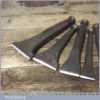 Selection 9 No: Vintage Stonemason’s Carving Chisels - Good Condition