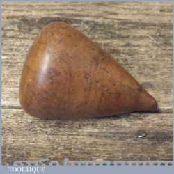 Vintage 2" Plumber’s Lignum Vitae Lead Dressing Turnpin - Good Condition