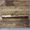 Vintage Engineer’s Brass Spirit Level On 10” Mahogany Base