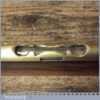 Vintage Engineer’s Brass Spirit Level On 10” Mahogany Base