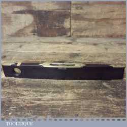 Heavy 19th Century Ornate Antique 12” Rosewood Brass Boat Level