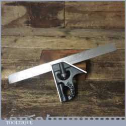 Vintage Rabone No: 1902 Cast Steel Adjustable Combination Square