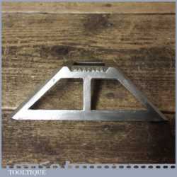 Vintage W Marples & Sons 6” Nickel Plated Mitre Template - Good Condition