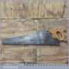Vintage Elsworth Sheffield 26” Cross Cut Handsaw 7 TPI - Sharpened