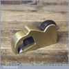 Antique Brass Bullnose Rabbet Plane Ebony Wedge - Good Condition