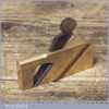 Vintage Instrument Maker’s Miniature Gunmetal Rabbet Plane - Rosewood Wedge
