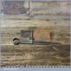 Vintage 7” Square Leg Steel Spring Dividers - Good Condition