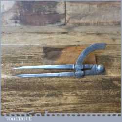 Vintage Leatherworking 7” Square Leg Cast Steel Wing Dividers