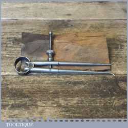 Vintage Moore & Wright 5” Spring Caliper Inside Dividers - Good Condition