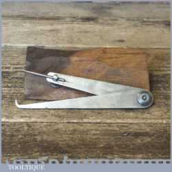 Vintage 4 ½” Odd Leg Steel Dividers With Adjustable Pin - Good Condition