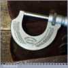 Vintage No: 961b Moore & Wright 0”- 1” micrometer in original case and in good used condition.