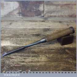 Vintage Old 3⁄8” Signed Japanese Laminated Steel Bevel Edge Chisel - Sharpened