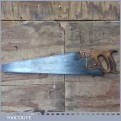 Vintage Spear & Jackson 22” Cross Cut Panel Handsaw 5 ½ TPI - Sharpened