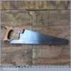 Vintage Canadian Disston 20” Cross Cut Panel Handsaw 10 TPI - Sharpened