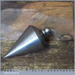 Vintage Polish Cast Steel Brass Plumb Bob - Good Condition