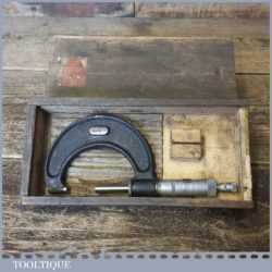 Vintage Boxed Moore & Wright No: 966 1” – 2” Imperial Micrometer