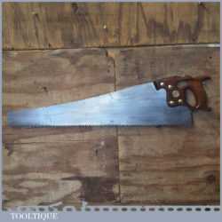 Vintage 28” Henry Disston Philadelphia USA D8 Rip Saw - Refurbished Sharpened