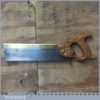 Vintage W Tyzack & Turner Nonpareil 12” Brass Back Tenon Saw - Sharpened