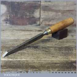 Vintage C. Nurse 3/8” Cast Steel Sash Mortice Chisel- Sharpened Honed