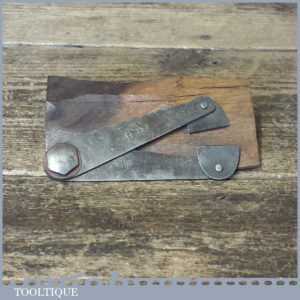 Unusual Pair Outside Steel Dividers With Rivet Joint Swivel Ends Unusual Pair Outside Steel Dividers With Rivet Joint Swivel Ends