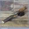 Vintage Carpenter’s 1” Heavy Duty Flat Firmer Chisel- Sharpened Honed
