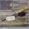 Vintage Mawhood Bros Carpenter’s 1/2” Gouge Chisel- Sharpened Honed